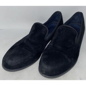 Duke & Dexter Black Bowler Suede Loafers Men's US Size 9 Made in England